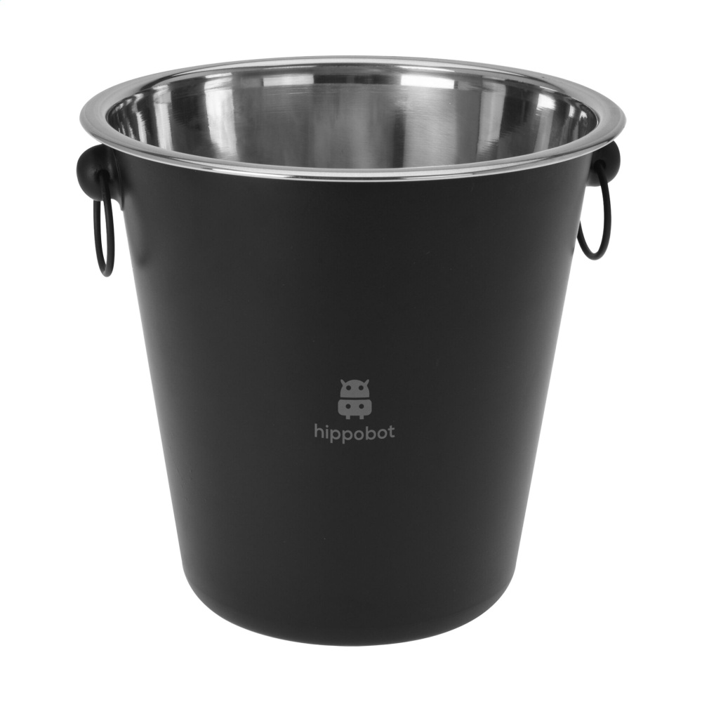 Logo trade promotional giveaways image of: CoolBlack Champagne Bucket