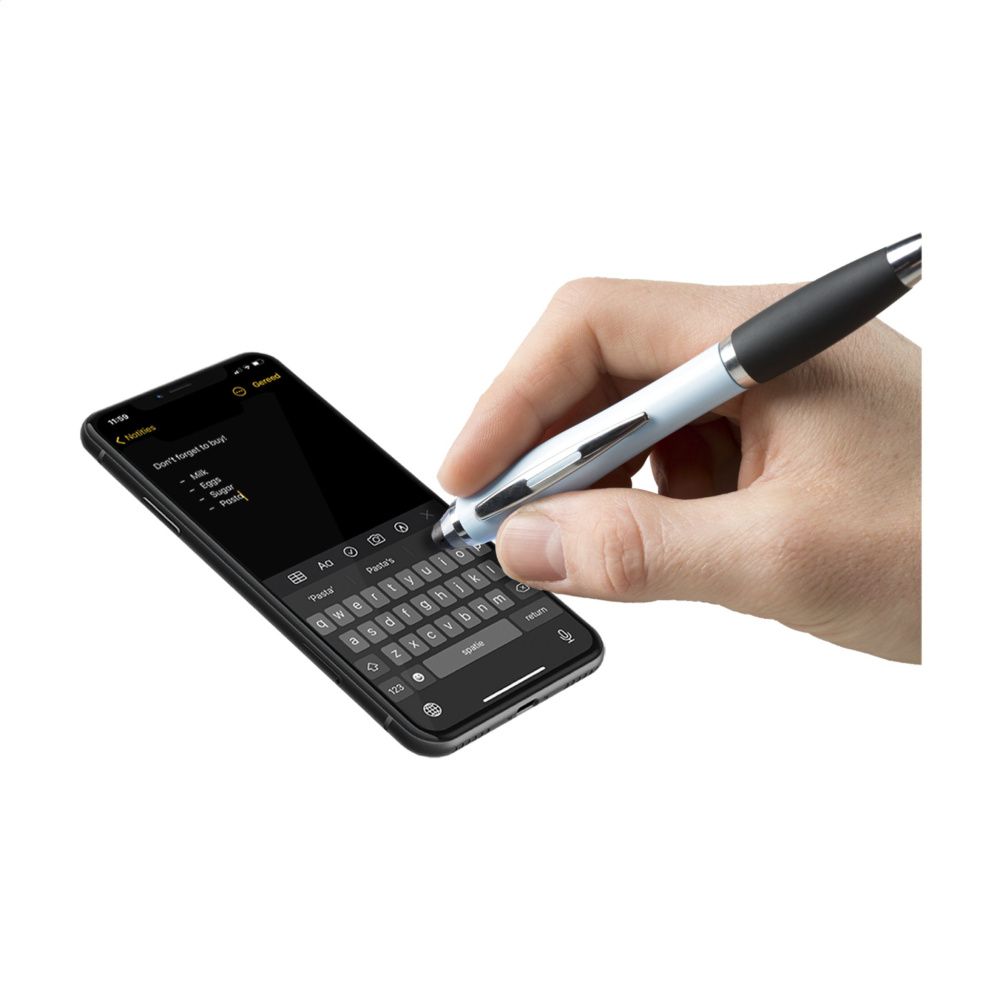 Logo trade promotional giveaways picture of: Athos Colour Touch stylus pen