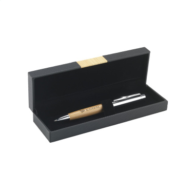 Logo trade promotional items image of: Bamboo Pen Set pens