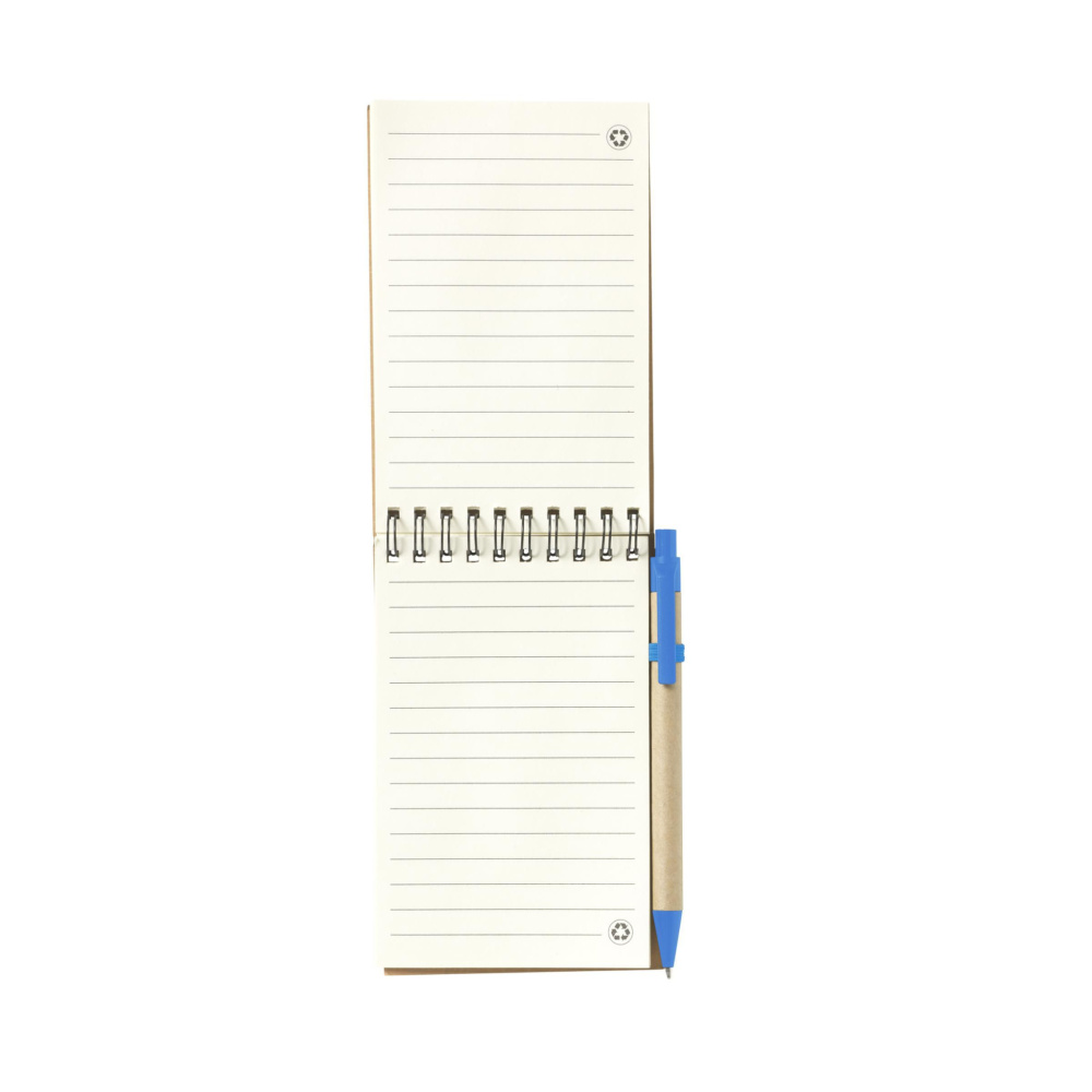Logo trade promotional merchandise picture of: RecycleNote-M Paper notebook