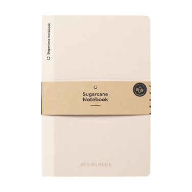 Logo trade promotional gift photo of: Sugarcane Paper Notebook A5