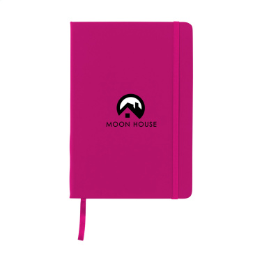 Logo trade promotional gift photo of: BudgetNote A5 Blanc Paper notebook