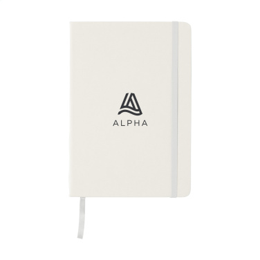 Logo trade promotional gift photo of: BudgetNote A5 Blanc Paper notebook