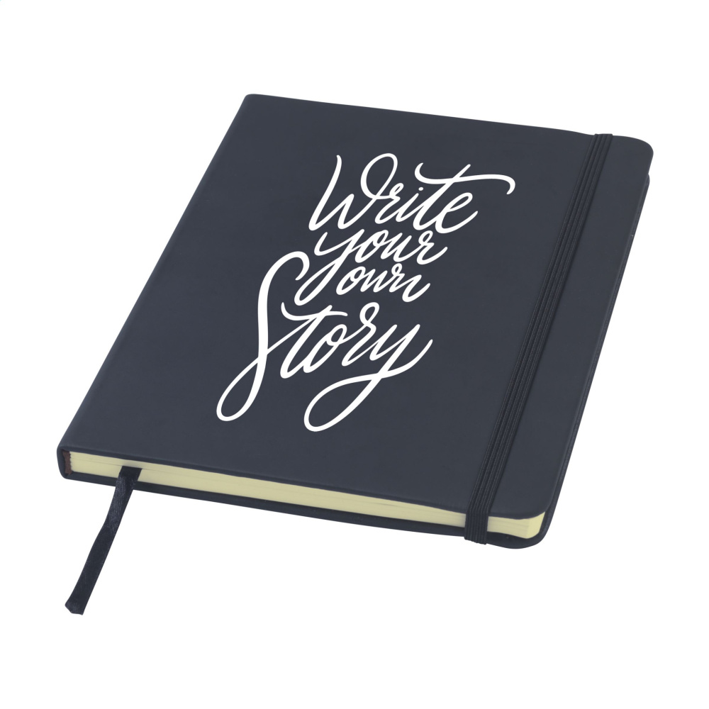 Logo trade promotional merchandise image of: BudgetNote A5 Lines Paper Notebook
