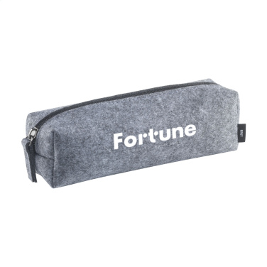 Logo trade corporate gifts image of: Pencil Case GRS RPET Felt