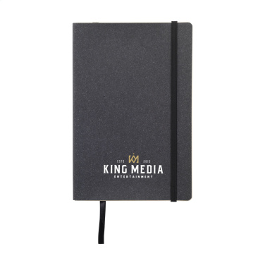 Logotrade promotional item picture of: Monti Recycled Leather - Paper Notebook A5