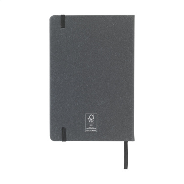 Logotrade advertising product picture of: Montana Recycled Leather Paper Notebook A5