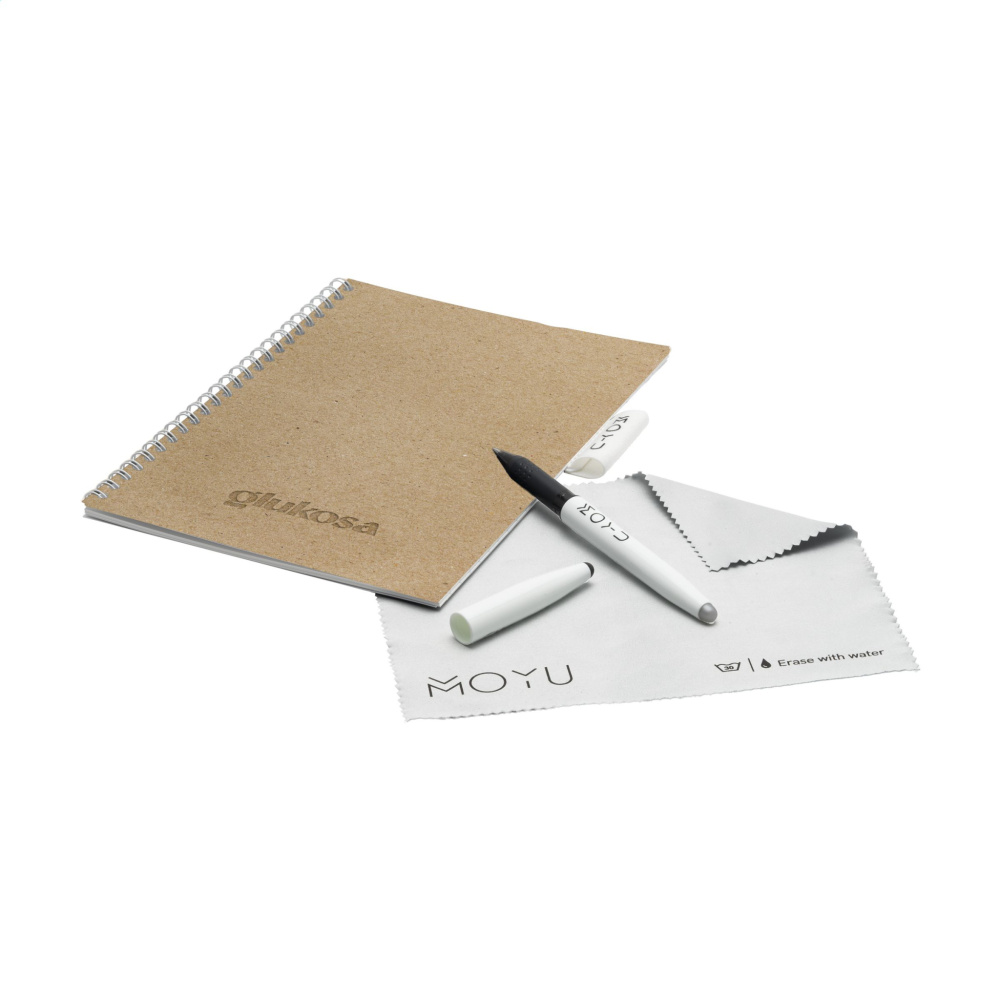Logotrade corporate gift image of: MOYU Erasable Stone Paper Notebook CraftCover 18 pages