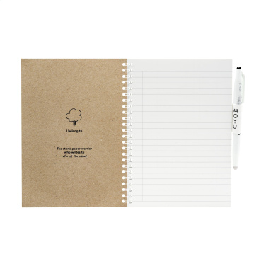 Logo trade promotional giveaways picture of: MOYU Erasable Stone Paper Notebook CraftCover 18 pages
