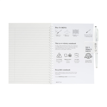 Logo trade promotional item photo of: MOYU Erasable Stone Paper Notebook SoftCover 18 pages