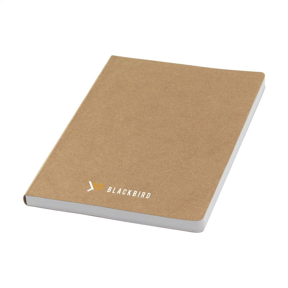 Logo trade promotional merchandise picture of: Paper Notebook GRS Washable Kraft Cover A5