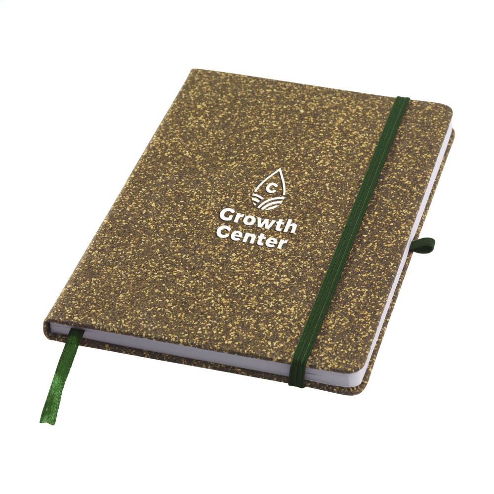 Logotrade promotional gift picture of: TeaGround Cork Paper Notebook A5