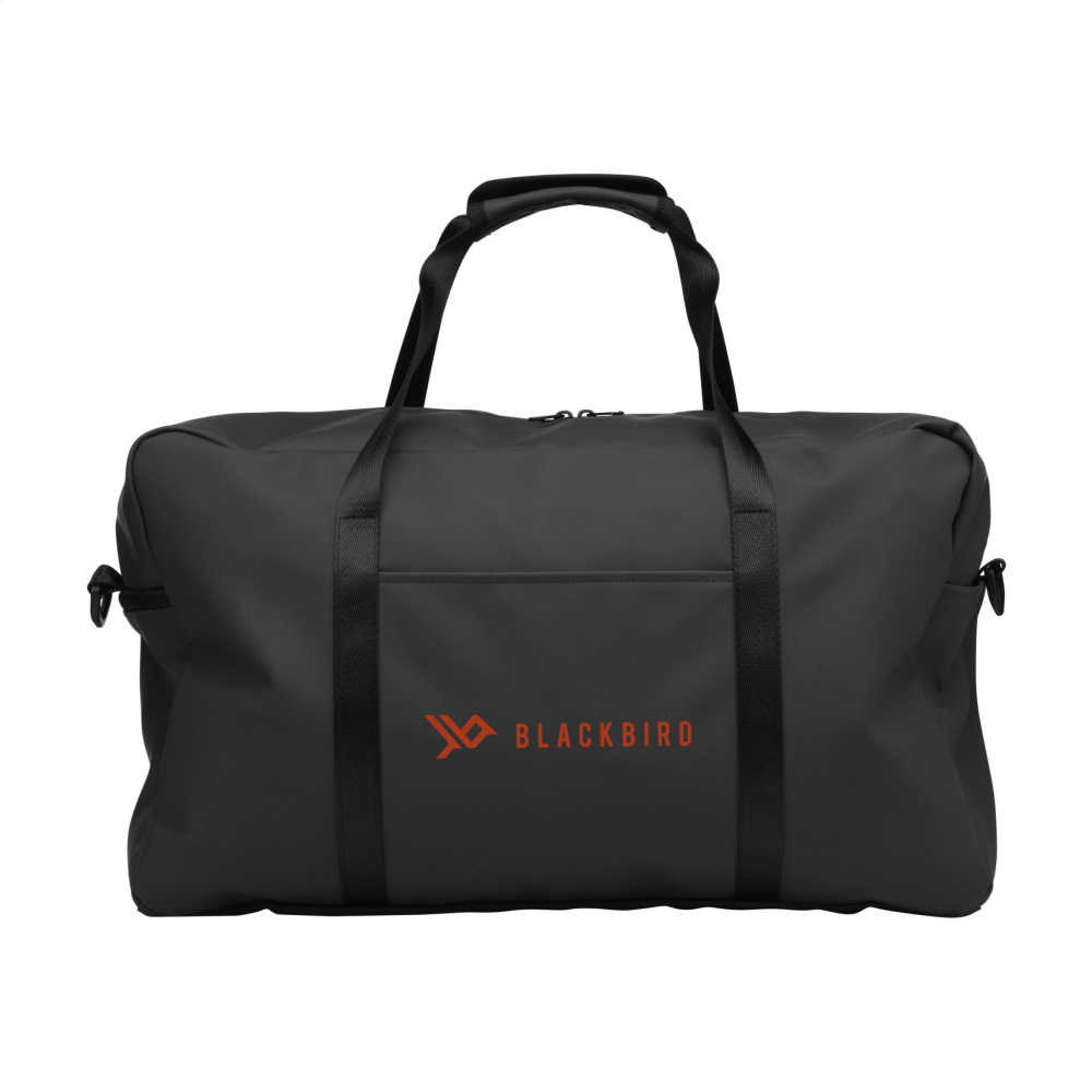 Logo trade promotional merchandise image of: Lennon RCS Recycled PU Sports-/Travelbag