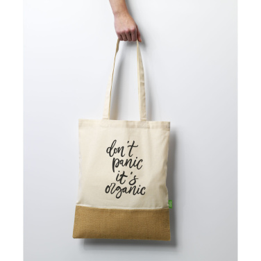 Logotrade promotional giveaways photo of: Combi Organic Shopper (160 g/m²) bag