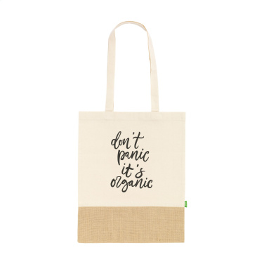 Logotrade advertising products photo of: Combi Organic Shopper (160 g/m²) bag