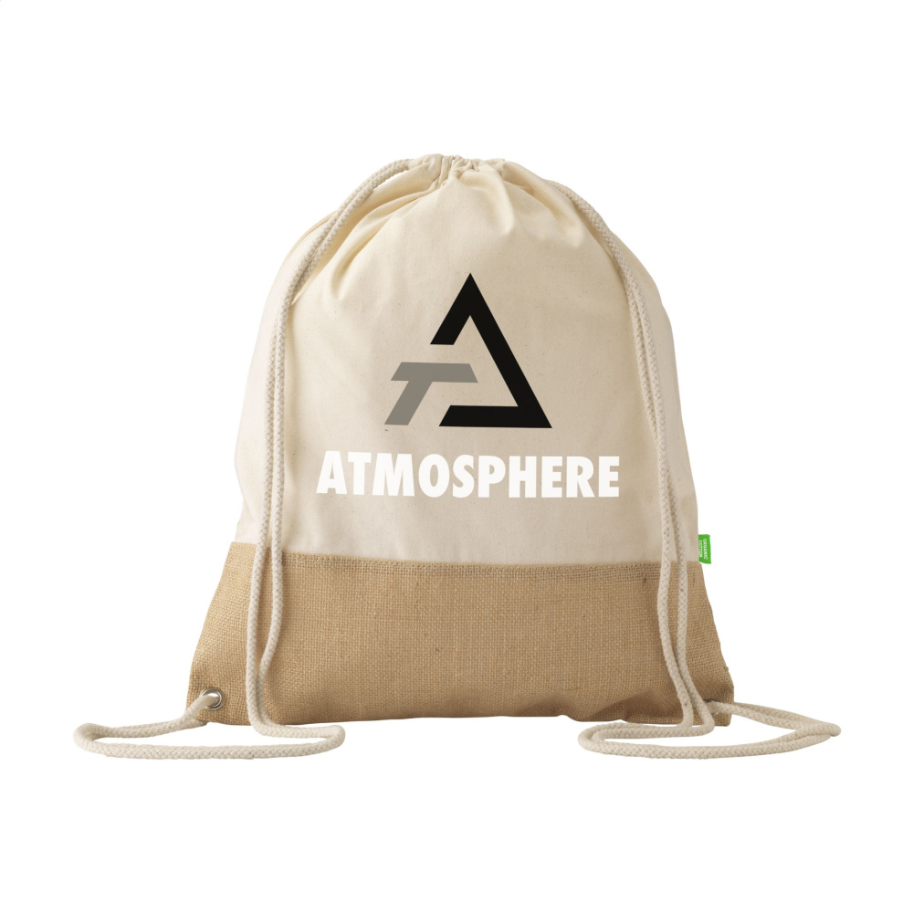 Logo trade advertising products image of: Combi Organic Backpack (160 g/m²)