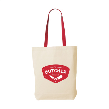 Logo trade promotional gifts image of: Canvas Shoppy Colour (220 g/m²) bag
