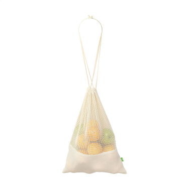 Logo trade promotional product photo of: Natura Organic GOTS Mesh Bag (120 g/m²) fruit bag