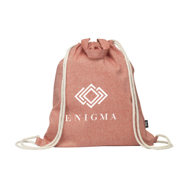 Logotrade promotional item image of: GRS Recycled Cotton PromoBag Plus (180 g/m²) backpack