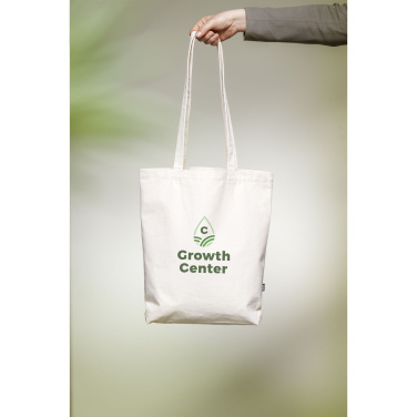 Logo trade promotional gift photo of: GRS Recycled Canvas Bag Natural (260 g/m²)