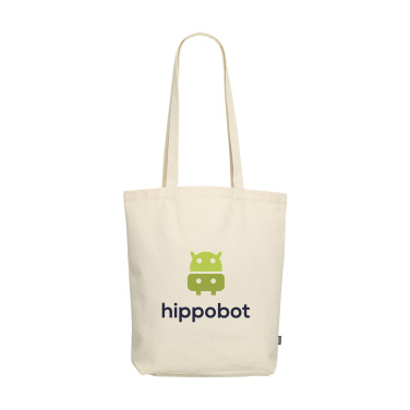Logo trade promotional products image of: GRS Recycled Canvas Bag Natural (260 g/m²)