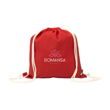 Logotrade corporate gift image of: PromoColour GRS Recycled Cotton Backpack (150 g/m²)