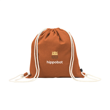 Logo trade promotional merchandise photo of: PromoColour GRS Recycled Cotton Backpack (150 g/m²)