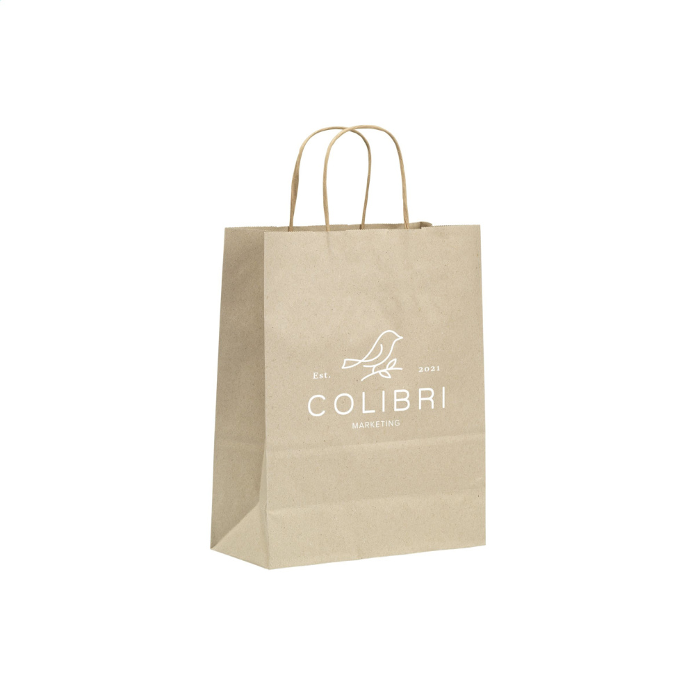 Logotrade promotional giveaways photo of: Leaf It Bag recycled grass paper (90 g/m²) S