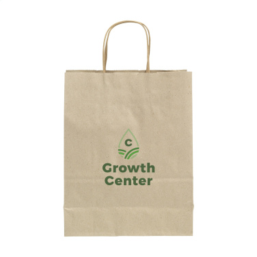 Logotrade promotional merchandise picture of: Leaf It Bag recycled grass paper (90 g/m²) S
