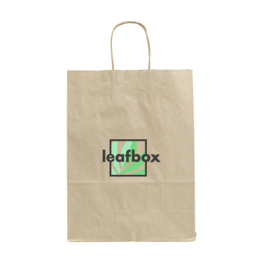 Logotrade promotional product image of: Leaf It Bag Wide recycled grass paper (90 g/m²) M