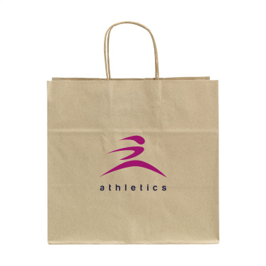 Logo trade business gift photo of: Leaf It Bag recycled grass paper (90 g/m²) L