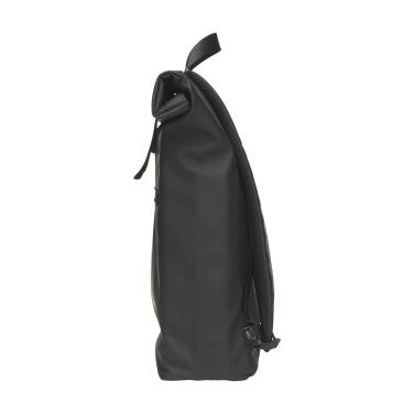 Logo trade promotional merchandise picture of: Lennon Roll-Top Recycled Backpack