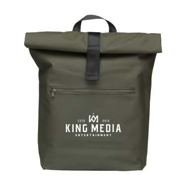 Logotrade promotional product picture of: Lennon Roll-Top Recycled Backpack