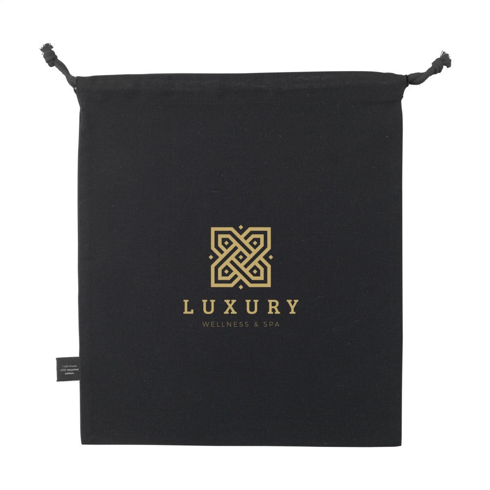 Logotrade promotional merchandise photo of: Gift Pouch GRS Recycled Cotton (150 g/m²) M