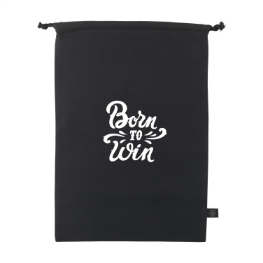 Logo trade promotional gifts picture of: Gift Pouch GRS Recycled Cotton (150 g/m²) L