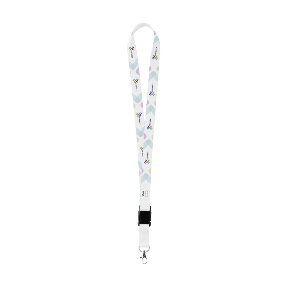 Logotrade promotional product picture of: Lanyard Sublimation Buckle RPET 2 cm keycord