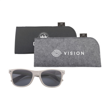 Logo trade promotional merchandise image of: Feltro GRS RPET Pouch for glasses
