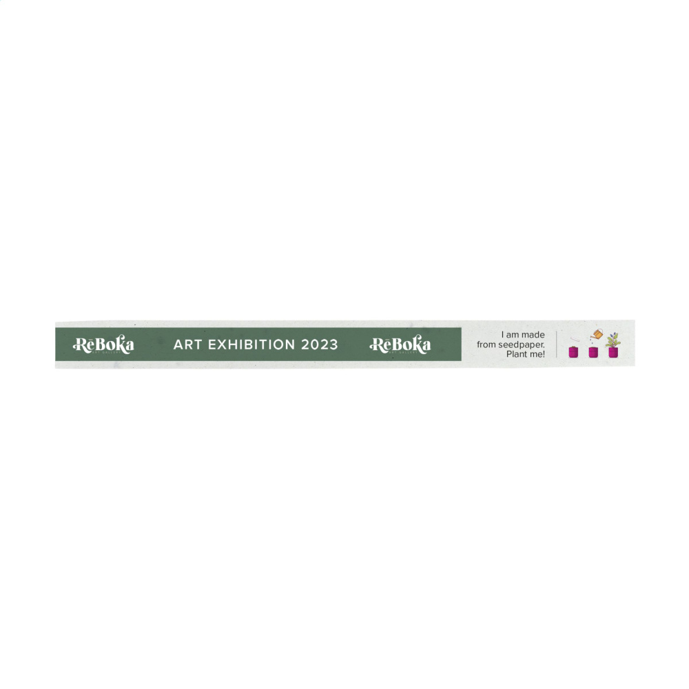 Logo trade promotional items image of: Seed Paper Festival Wristband