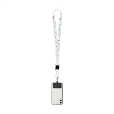 Logotrade promotional merchandise image of: Lanyard Sublimatie Buckle RPET 2 cm with Patch keycord