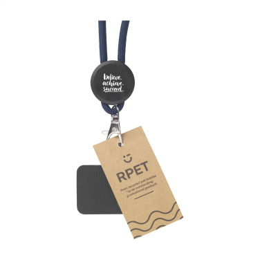 Logotrade promotional item picture of: Lace Lanyard GRS RPET 5 mm keycord