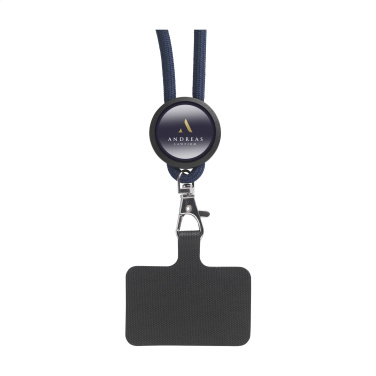 Logo trade promotional giveaways picture of: Lace Lanyard GRS RPET 5 mm keycord