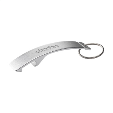 Logotrade corporate gift image of: Alu Opener GRS Recycled keyring