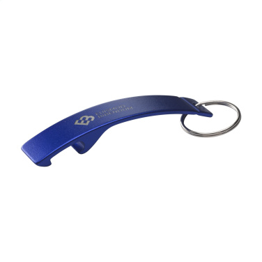 Logotrade promotional product image of: Alu Opener GRS Recycled keyring