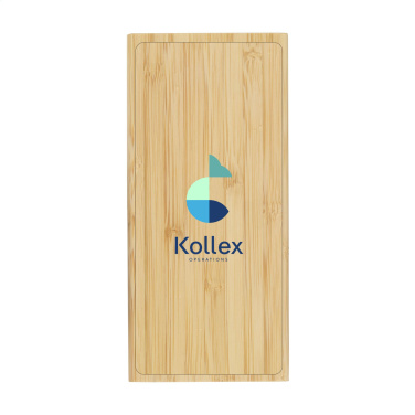 Logo trade promotional items picture of: Bamboo 8000 Wireless Powerbank wireless charger