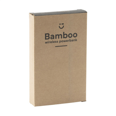 Logotrade promotional giveaway picture of: Bamboo 8000 Wireless Powerbank wireless charger