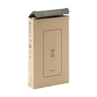 Logotrade advertising products photo of: Bamboo 8000 Wireless Powerbank wireless charger