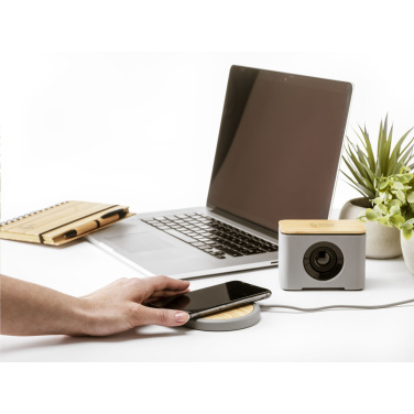 Logotrade promotional item picture of: Lidos Stone ECO 10W Wireless Charger