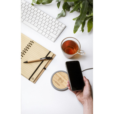 Logo trade promotional giveaways picture of: Lidos Stone ECO 10W Wireless Charger
