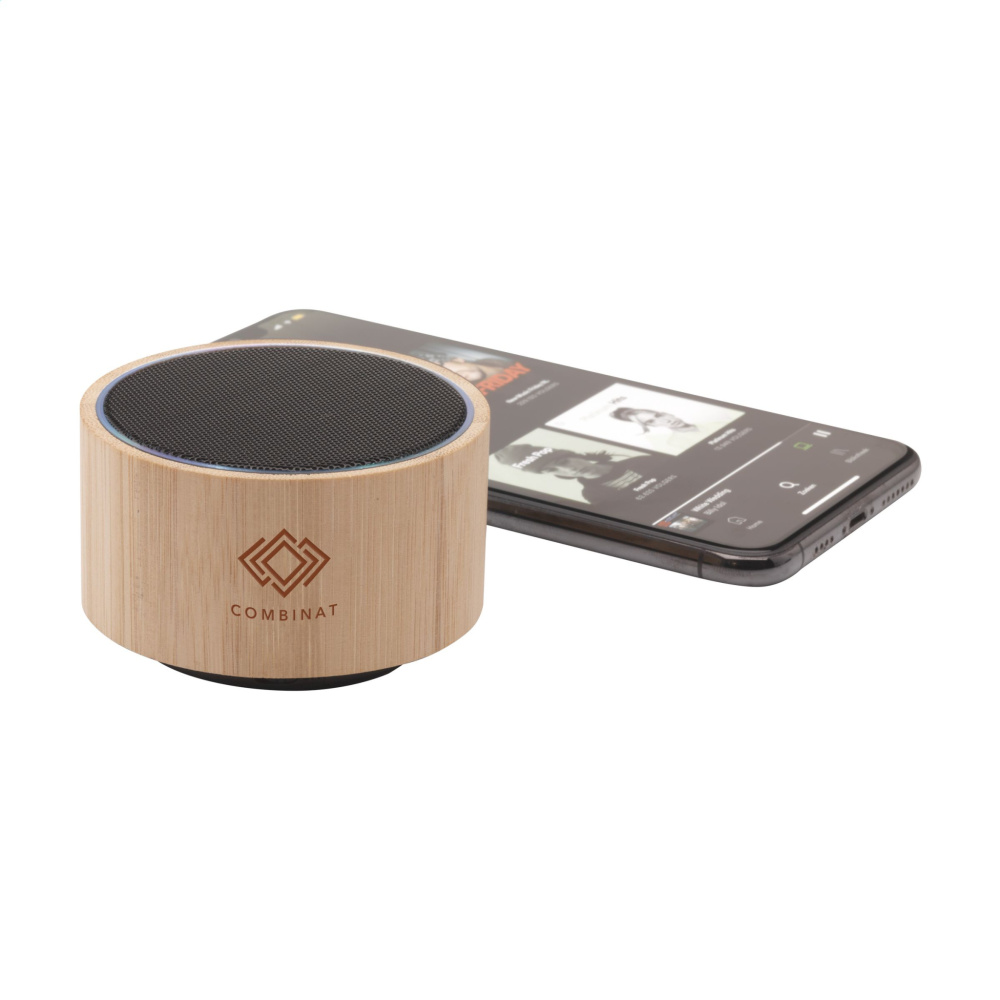 Logotrade promotional product picture of: Wave Bamboo Wireless Speaker