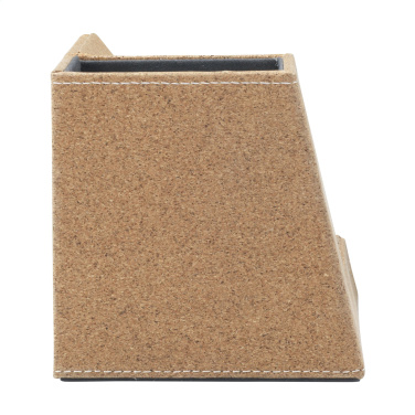 Logo trade promotional merchandise photo of: Ecork Pen Holder Wireless Charger